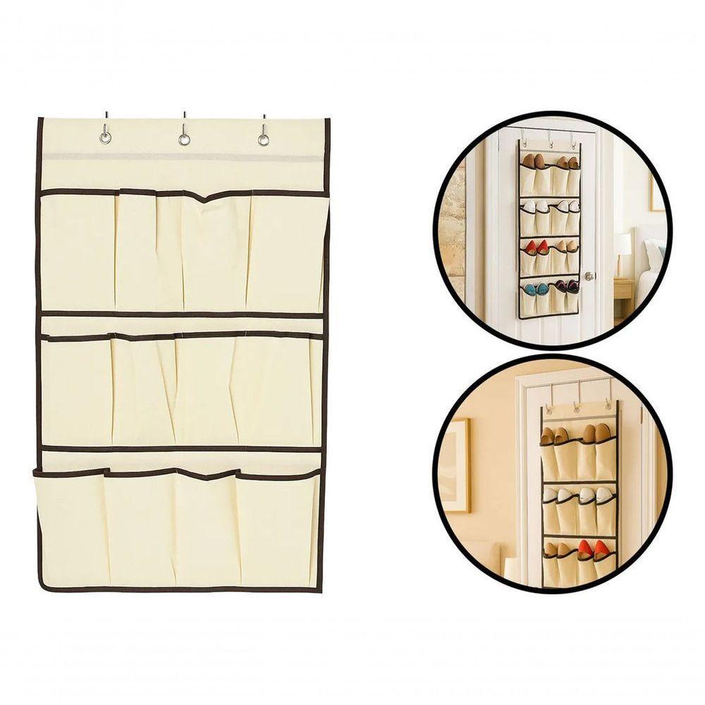 Organizador Suspenso Sapatos Porta 12 Divisórias Sapateira V - 9