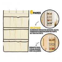 Organizador Suspenso Sapatos Porta 12 Divisórias Sapateira V