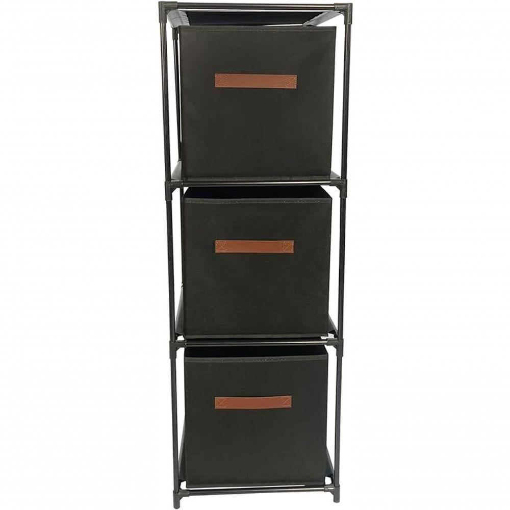 Organizador 3 Andares Tnt E Ferro 35 Cm X 35 Cm X 102 Cm - 2