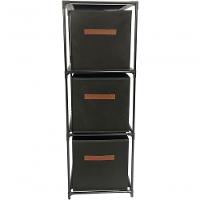 Organizador 3 Andares Tnt E Ferro 35 Cm X 35 Cm X 102 Cm - 2