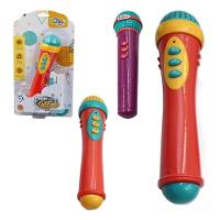 Microfone Infantil Musical Luz Som Brinquedo Educativo Pilha - 1