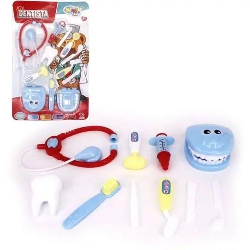 Kit Dentista Infantil Brinquedo Educativo 12 Peças Brincando - 2