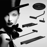 Kit Acessórios Para Banheiro Preto Fosco 5 Peças Grego Metal 2101or - 2