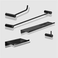 Kit Acessórios Para Banheiro Preto Fosco 5 Peças Grego Metal 2101or - 3