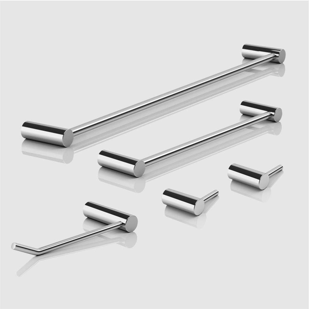 Kit Acessórios Para Banheiro Alto Brilho 5 Peças Grego Metal 2070or - 3