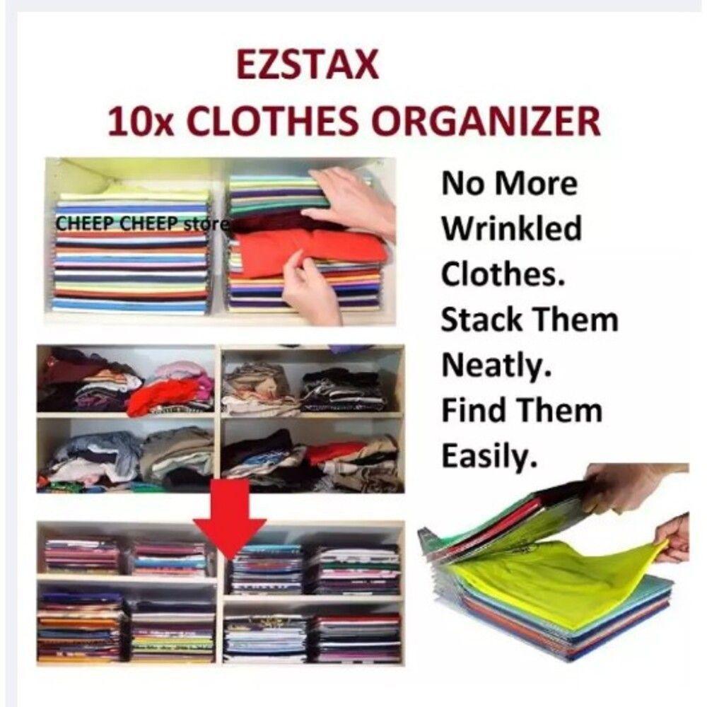 Kit 10 Organizador De Camisetas Camisas Guarda Roupas Divisorias Tipo Arquivo Separador - 2