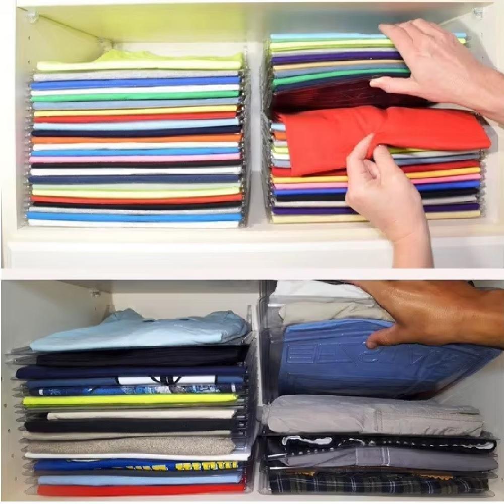 Kit 10 Organizador De Camisetas Camisas Guarda Roupas Divisorias Tipo Arquivo Separador - 3