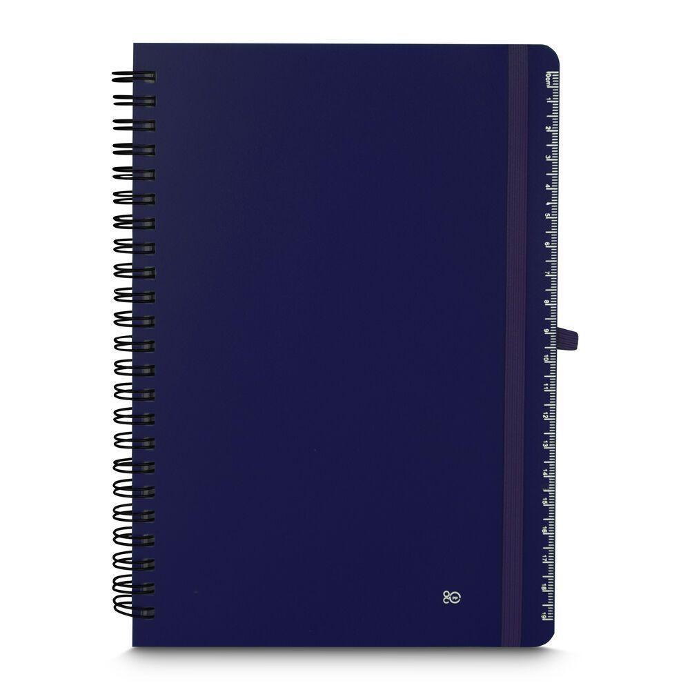 Caderno Azul Reutilizável Com Porta Caneta - Ideal Para Organizar Suas Ideias! - 1