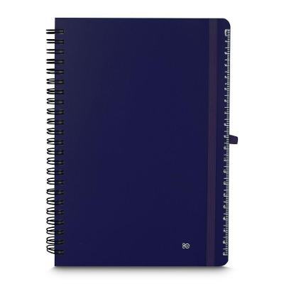 Caderno Azul Reutilizável Com Porta Caneta - Ideal Para Organizar Suas Ideias!