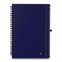 Caderno Azul Reutilizável Com Porta Caneta - Ideal Para Organizar Suas Ideias! - 1