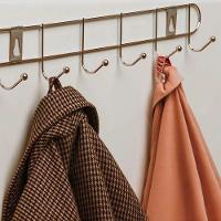 Cabideiro De Parede Rose Gold Suporte Aramado 8 Ganchos Organizador Guarda Roupas Toalhas Multiuso Utensilios Domesticos - 2