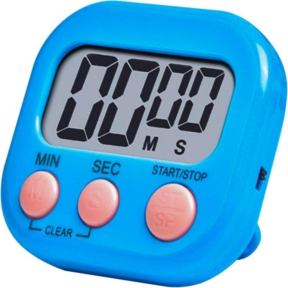 Temporizador Digital Relogio Timer Magnetico Cronometro Alarme Cozinha Academia Ima Geladeira - 5