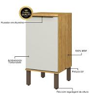 Módulo De Cozinha Balcão 1 Porta 40cm - Verace Marrocos-off White - 3