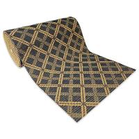 Tapete Passadeira Emborrachada Pvc Antiderrapante 0,65x4,00m Geometric Azul Laranja - 2