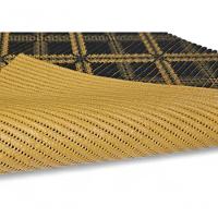 Tapete Passadeira Emborrachada Pvc Antiderrapante 0,65x4,00m Geometric Azul Laranja - 7