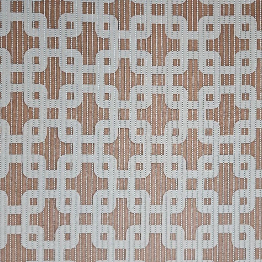 Tapete Passadeira Emborrachada Pvc Antiderrapante 0,65x4,00m Elos Marrom Bege - 5