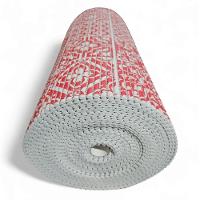 Tapete Passadeira Emborrachada Pvc Antiderrapante 0,65x4,00m Azulejo Vermelho Branco - 6