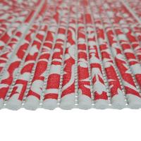 Tapete Passadeira Emborrachada Pvc Antiderrapante 0,65x5,00m Azulejo Vermelho Branco - 8