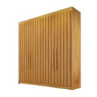 Guarda Roupa 4 Portas Potente Com Espelho 100% Mdf Peróba - 1