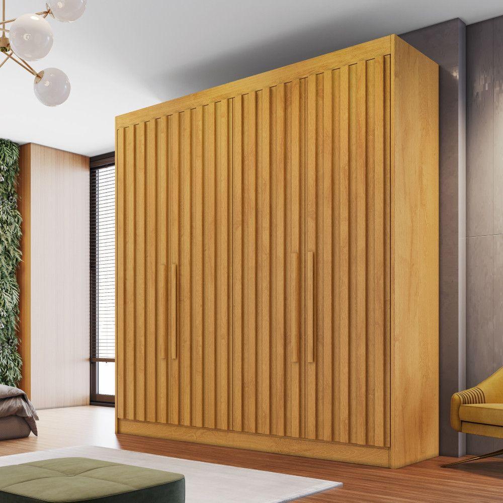Guarda Roupa 4 Portas Potente 100% Mdf Móveis Europa Peróba - 2