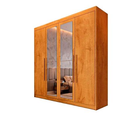 Guarda Roupa 4 Portas Aurora Com Espelho Móveis Europa Peróba