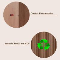 Guarda Roupa 3 Portas Vitória Com Espelho 100% Mdf Branco Acetinado - 6