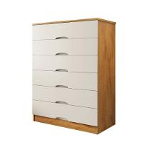 Cômoda 6 Gavetas Sevilha Mademarcs Peroba-off White - 1