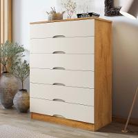 Cômoda 6 Gavetas Sevilha Mademarcs Peroba-off White - 2