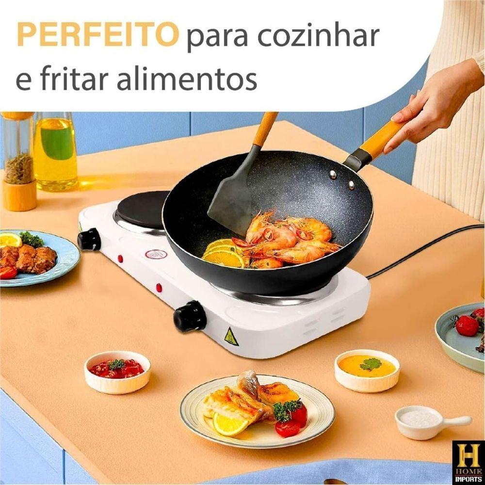 Fogareiro Indução Cooktop 2000w Fogão Portátil Elétrico 2 Bocas 127v - 3