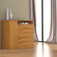 Comoda Portugal 5 Gavetas Com Sapateira 2018 Mademarcs Peroba - 2