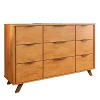 Comoda Buffet Olimpia 9 Gavetas 100% Mdf Móveis Europa Peróba - 1