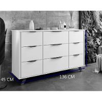 Comoda Buffet Olimpia 9 Gavetas 100% Mdf Móveis Europa Peróba - 3