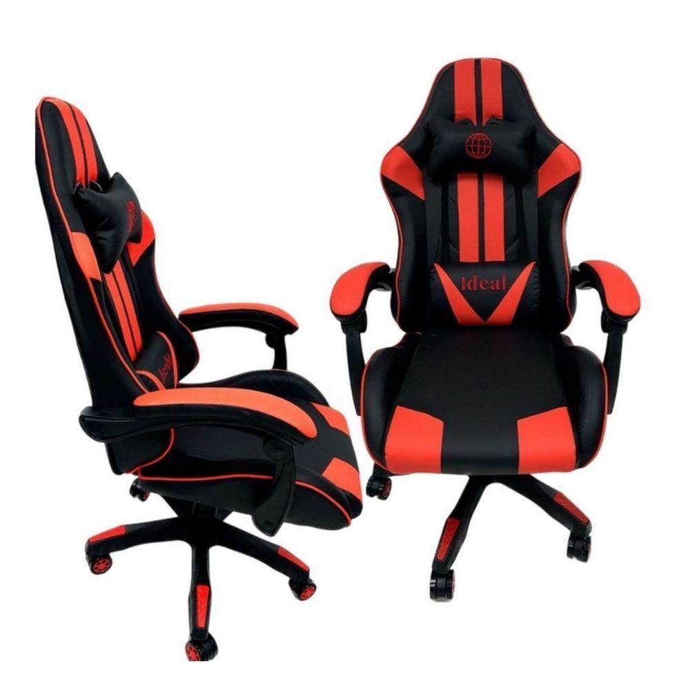 Cadeira Gamer Ergonômica Escritório Preta E Vermelha - 3