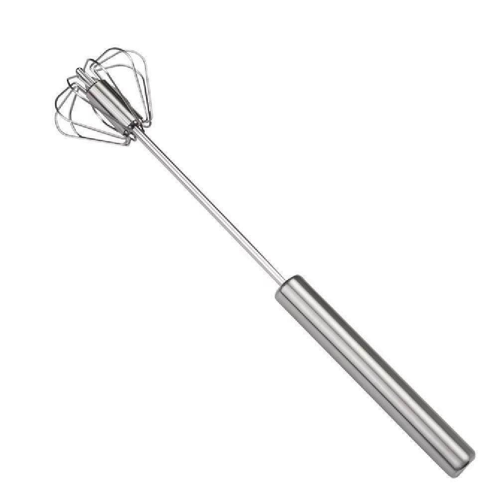 Batedor Automatico Misturador Ovos Inox Pressao Mixer Giratorio Manual Fuet Profissional Omelete Bebidas Massa Creme - 7