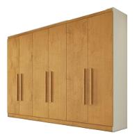 Guarda Roupa Oslo 6 Portas 6 Gavetas 100% Mdf Mademarcs Off White-peroba - 1