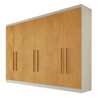 Guarda Roupa Oslo 6 Portas 6 Gavetas 100% Mdf Mademarcs Off White-peroba - 2