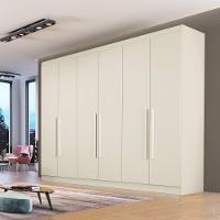 Guarda Roupa Oslo 6 Portas 6 Gavetas 100% Mdf Mademarcs Off White - 2