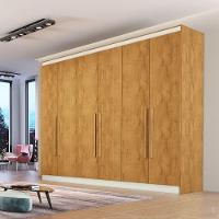 Guarda Roupa Oslo 6 Portas 6 Gavetas 100% Mdf Mademarcs Peroba