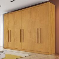 Guarda Roupa Oslo 6 Portas 4 Gavetas 100% Mdf Mademarcs Peroba - 2