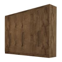 Guarda Roupa Oslo 6 Portas 4 Gavetas 100% Mdf Mademarcs Brauna - 1