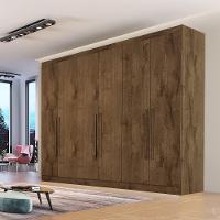 Guarda Roupa Oslo 6 Portas 4 Gavetas 100% Mdf Mademarcs Brauna - 2