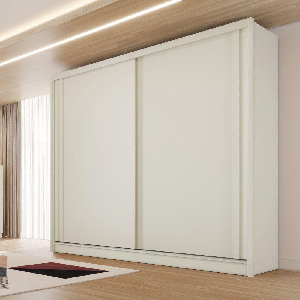 Guarda Roupa Monterey Com Portas De Correr 100% Mdf Off White-peroba-off White - 3