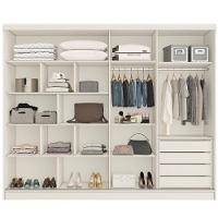 Guarda Roupa Monterey Com Portas De Correr 1 Espelho Off White-peroba-off White - 6