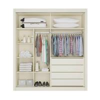 Guarda Roupa Lugano 1 Porta Ripada E 1 Porta Espelhada Off White-peroba - 5