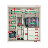 Guarda Roupa Lugano 1 Porta Ripada E 1 Porta Espelhada Off White