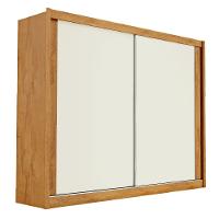 Guarda Roupa Creta 100% Mdf Com 2 Portas Móveis Europa Peroba/off White/peroba - 2