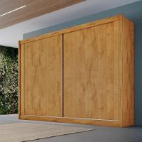 Guarda Roupa Creta 100% Mdf Com 2 Portas Móveis Europa Peroba/off White/peroba - 3