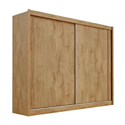 Guarda Roupa Creta 100% Mdf Com 2 Portas Móveis Europa Amêndoa/off White/amêndoa