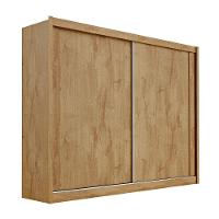 Guarda Roupa Creta 100% Mdf Com 2 Portas Móveis Europa Amêndoa/off White/amêndoa - 1