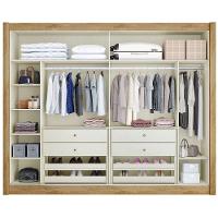 Guarda Roupa Creta 100% Mdf Com 2 Portas Móveis Europa Amêndoa/off White/amêndoa - 6